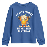 Funny Beer Lover Youth Sweatshirt I Am Into Fitness Beer in My Belly - Wonder Print Shop