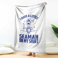 I Have Seaman On My Shirt Throw Blanket Funny Sarcastic Adult Humor - Wonder Print Shop