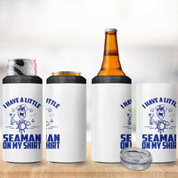 I Have Seaman On My Shirt 4 in 1 Can Cooler Tumbler Funny Sarcastic Adult Humor - Wonder Print Shop