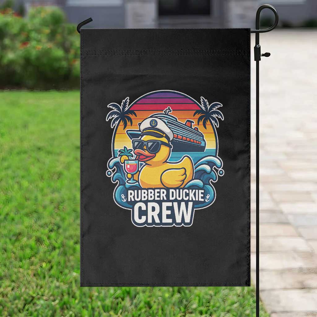 Funny Rubber Duckie Cruise Garden Flag - Wonder Print Shop