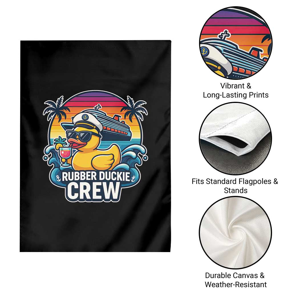 Funny Rubber Duckie Cruise Garden Flag - Wonder Print Shop