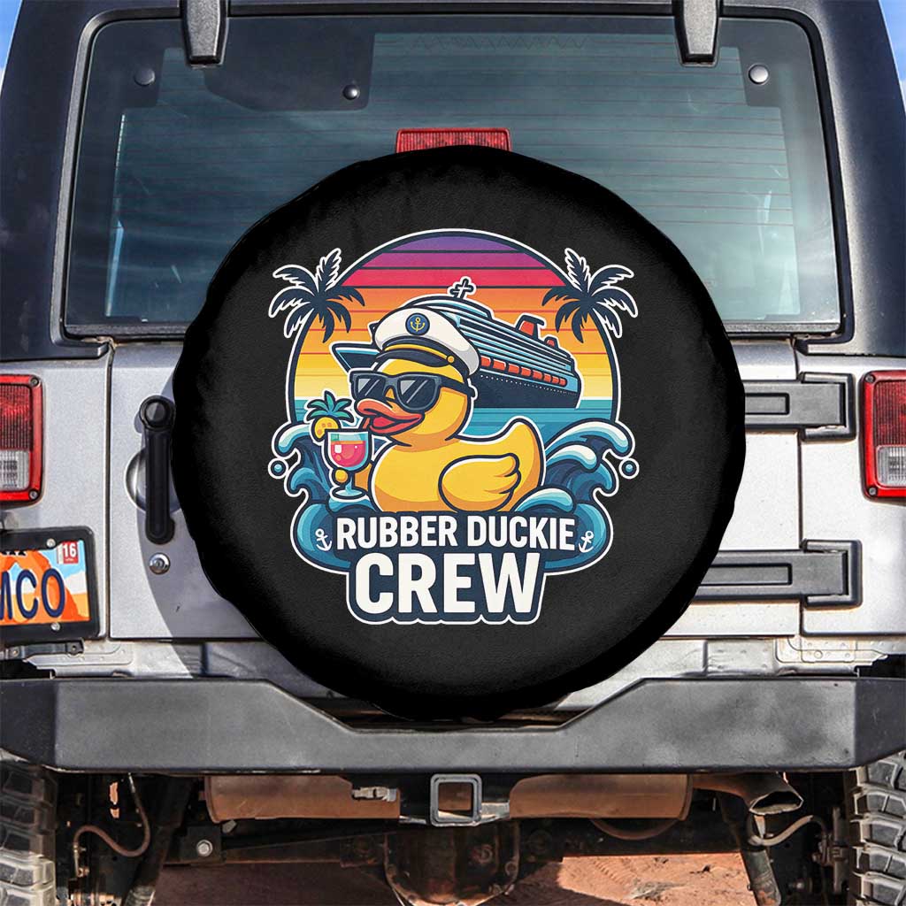 Funny Rubber Duckie Cruise Spare Tire Cover - Wonder Print Shop