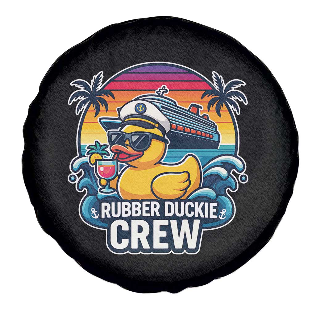 Funny Rubber Duckie Cruise Spare Tire Cover - Wonder Print Shop