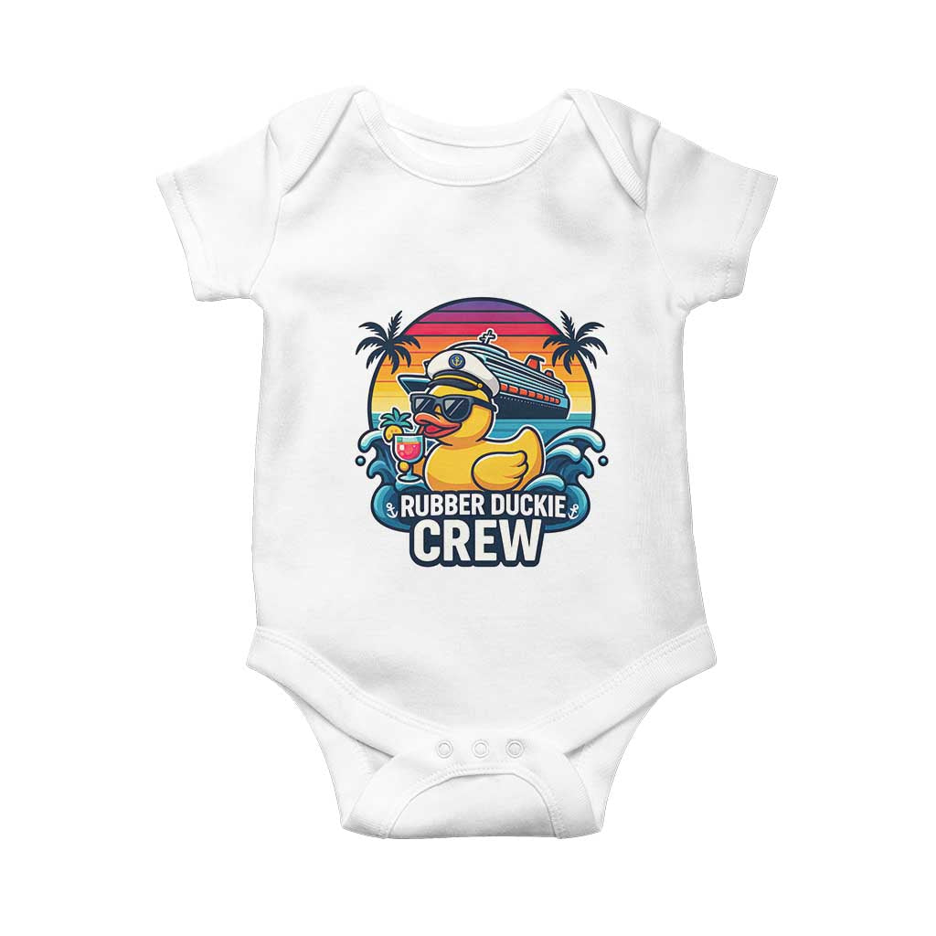 Funny Rubber Duckie Cruise Baby Onesie - Wonder Print Shop