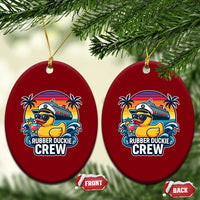 Funny Rubber Duckie Cruise Ceramic Ornament - Wonder Print Shop