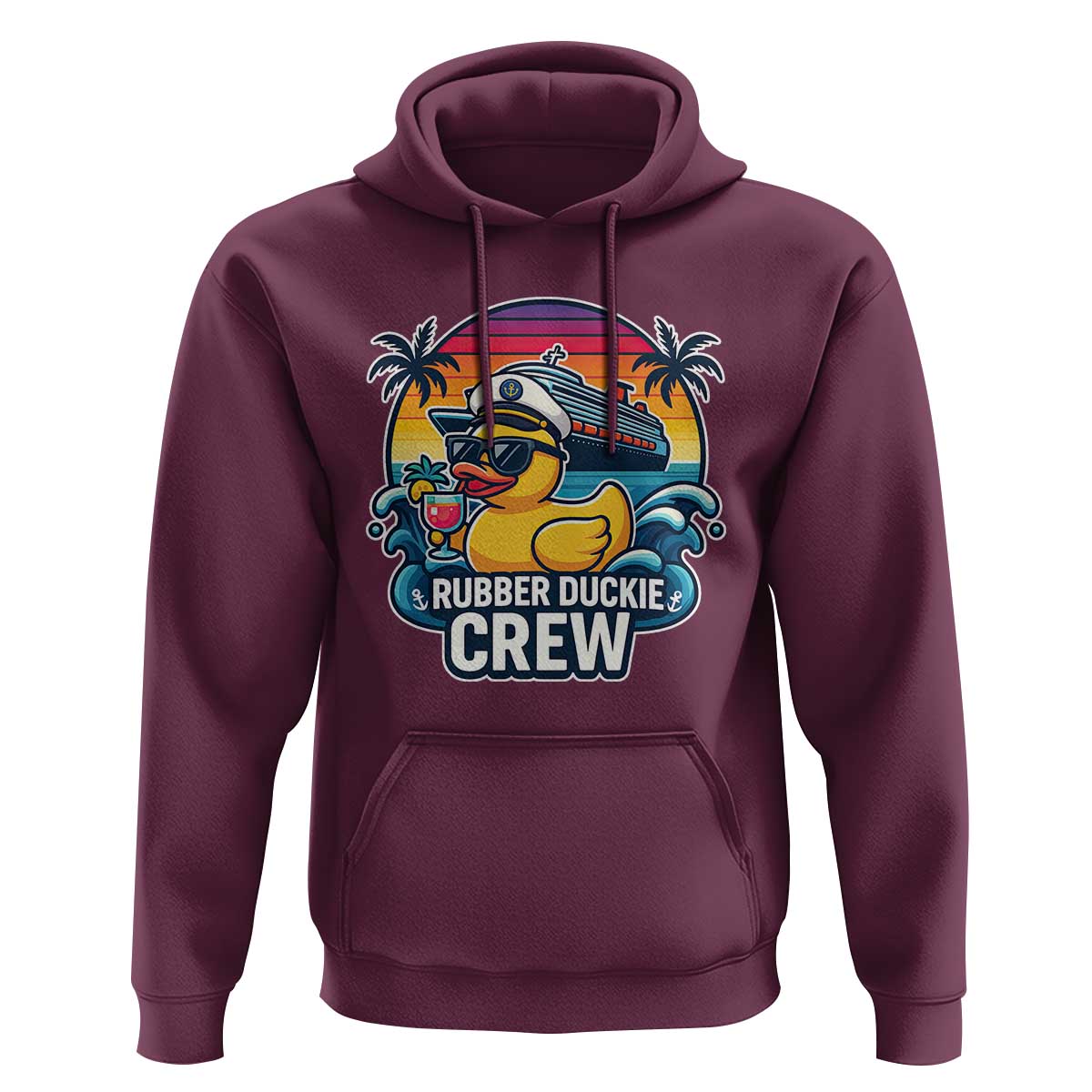 Funny Rubber Duckie Cruise Hoodie - Wonder Print Shop