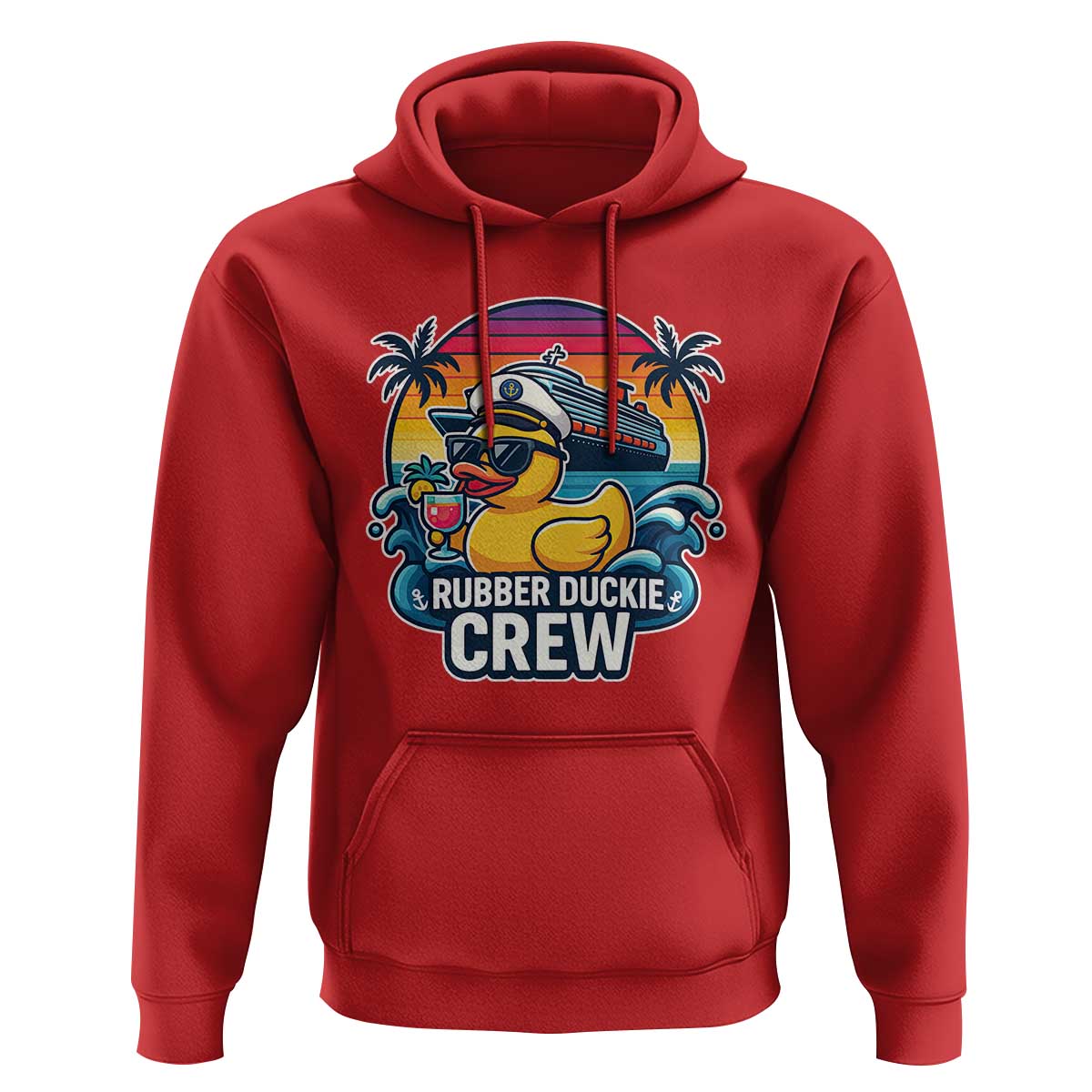 Funny Rubber Duckie Cruise Hoodie - Wonder Print Shop