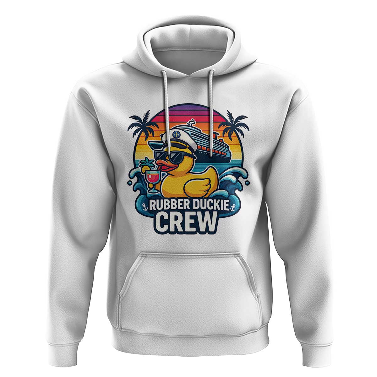 Funny Rubber Duckie Cruise Hoodie - Wonder Print Shop
