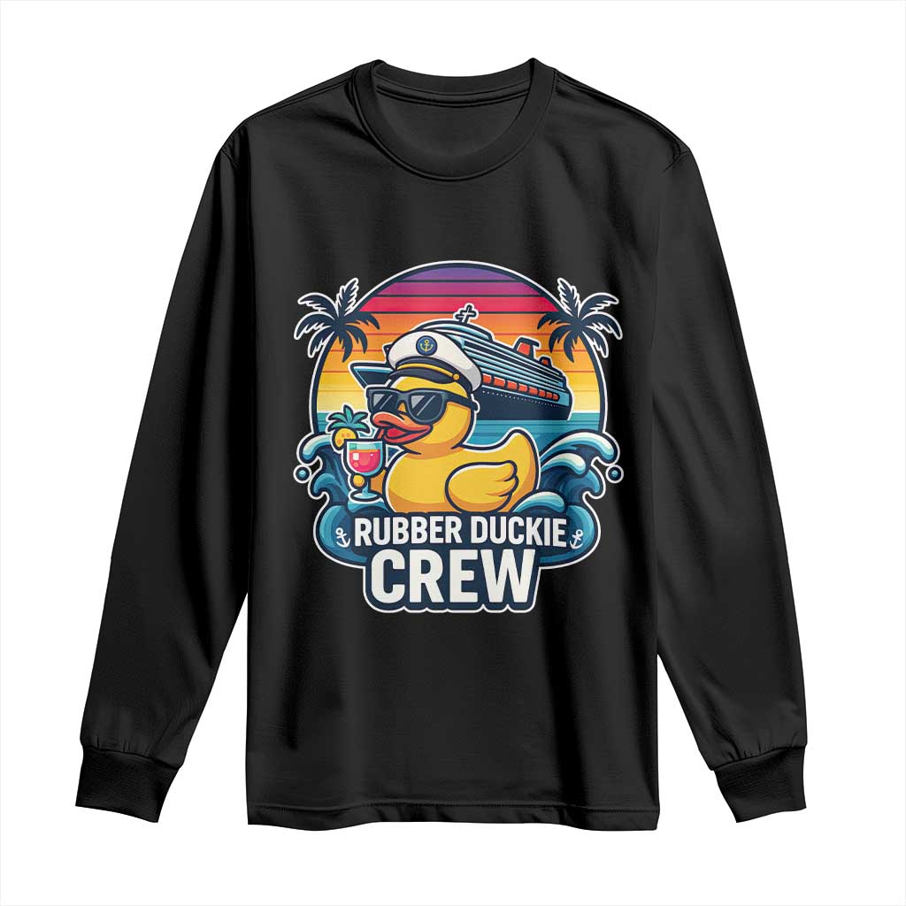 Funny Rubber Duckie Cruise Long Sleeve Shirt - Wonder Print Shop