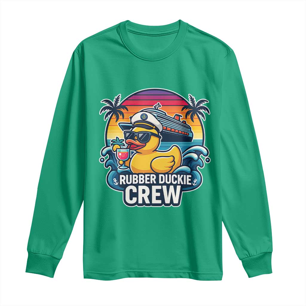 Funny Rubber Duckie Cruise Long Sleeve Shirt - Wonder Print Shop