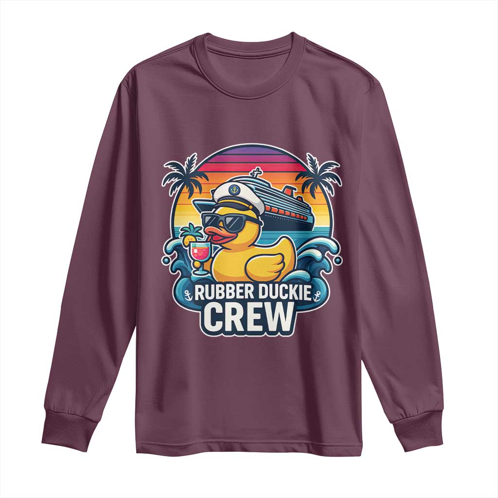 Funny Rubber Duckie Cruise Long Sleeve Shirt - Wonder Print Shop