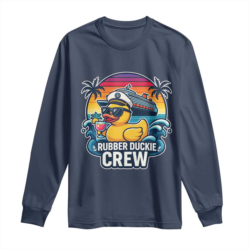 Funny Rubber Duckie Cruise Long Sleeve Shirt - Wonder Print Shop