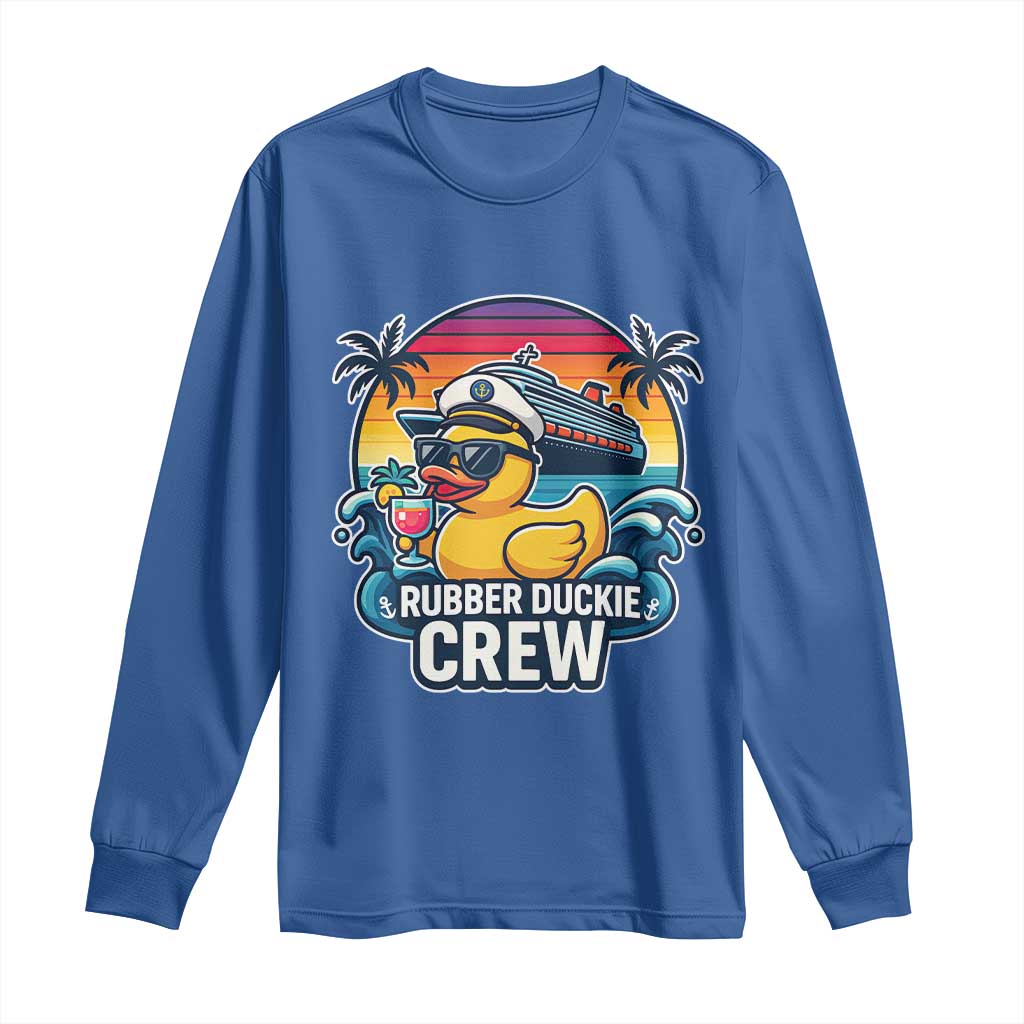 Funny Rubber Duckie Cruise Long Sleeve Shirt - Wonder Print Shop