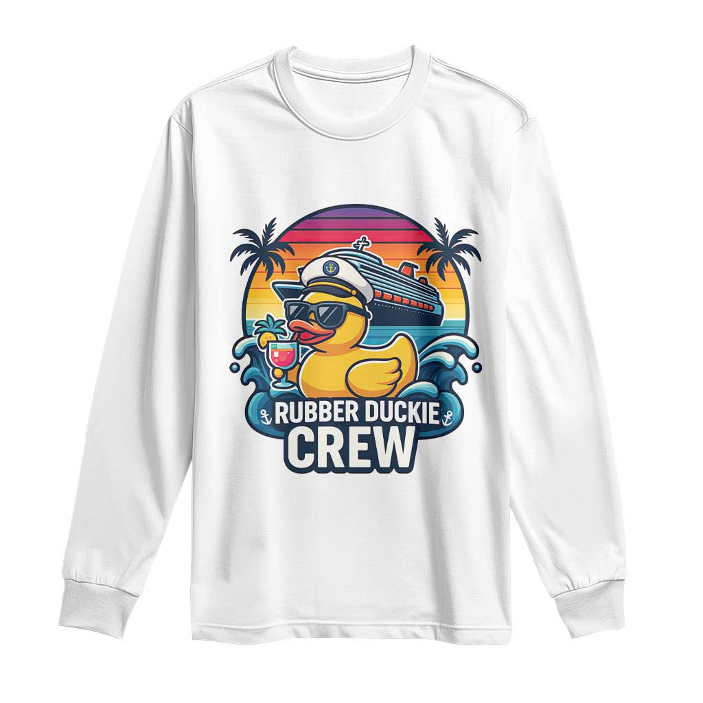 Funny Rubber Duckie Cruise Long Sleeve Shirt - Wonder Print Shop