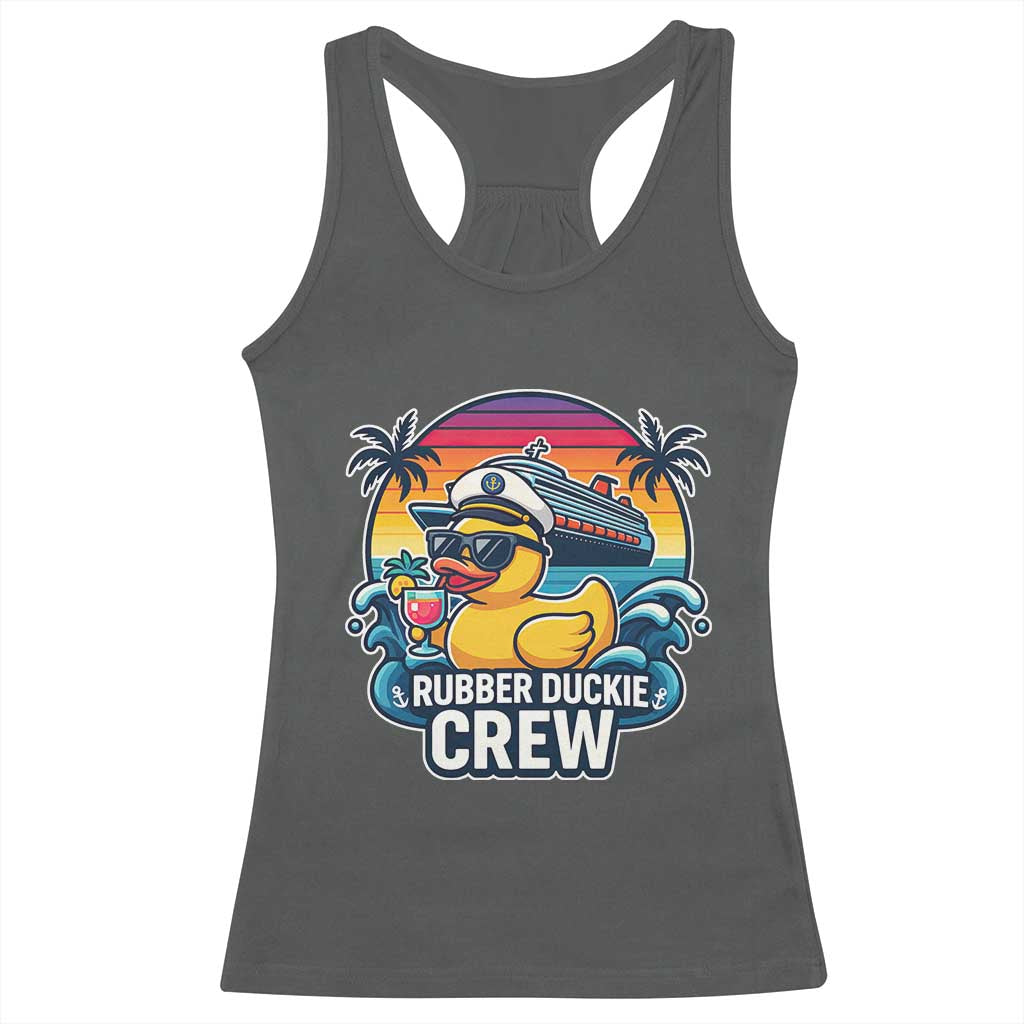 Funny Rubber Duckie Cruise Racerback Tank Top - Wonder Print Shop