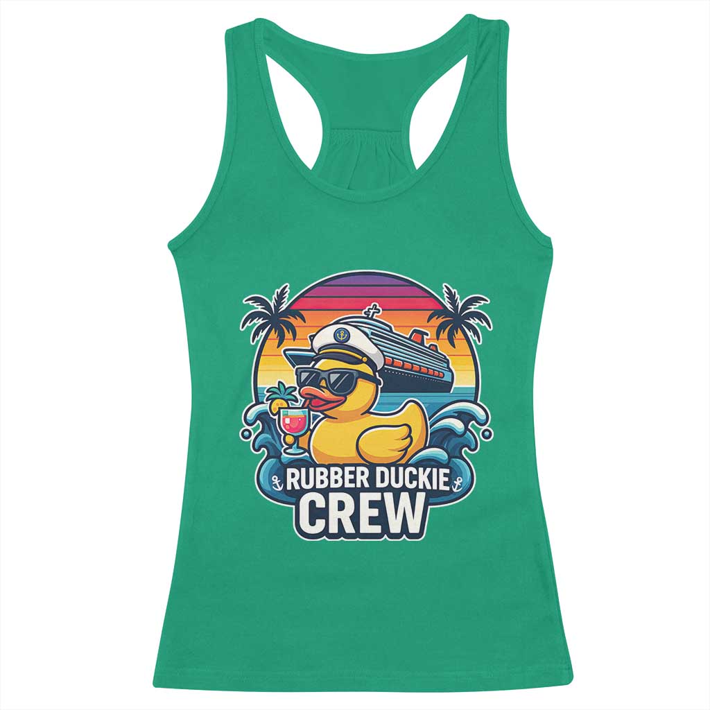 Funny Rubber Duckie Cruise Racerback Tank Top - Wonder Print Shop