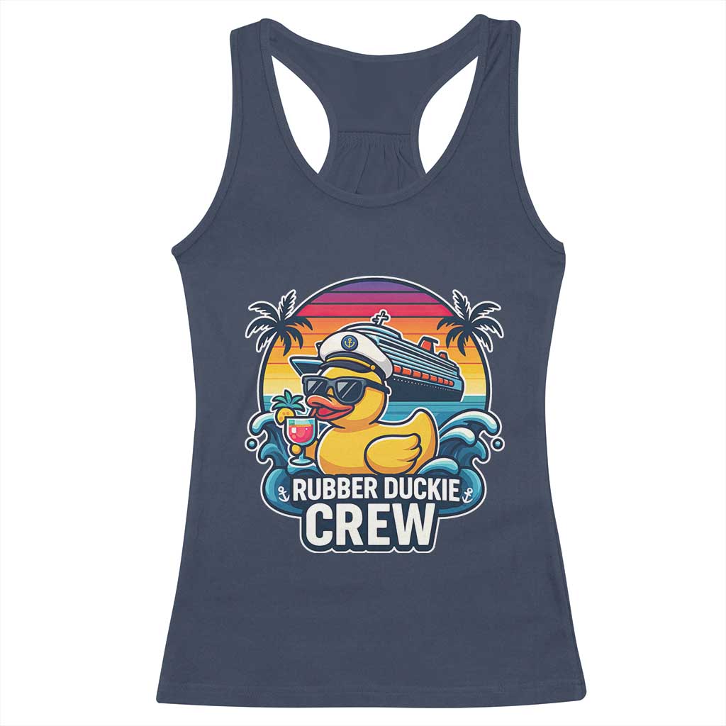 Funny Rubber Duckie Cruise Racerback Tank Top - Wonder Print Shop