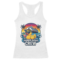 Funny Rubber Duckie Cruise Racerback Tank Top - Wonder Print Shop