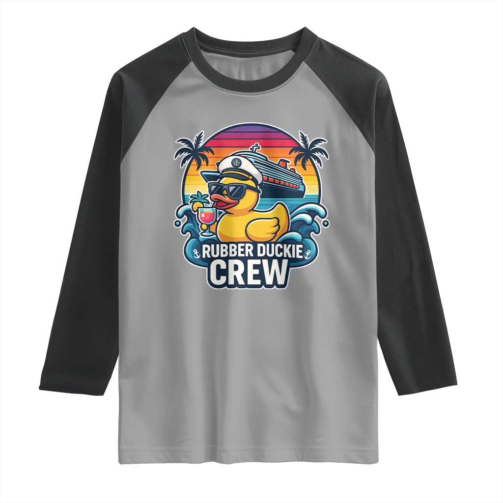 Funny Rubber Duckie Cruise Raglan Shirt - Wonder Print Shop