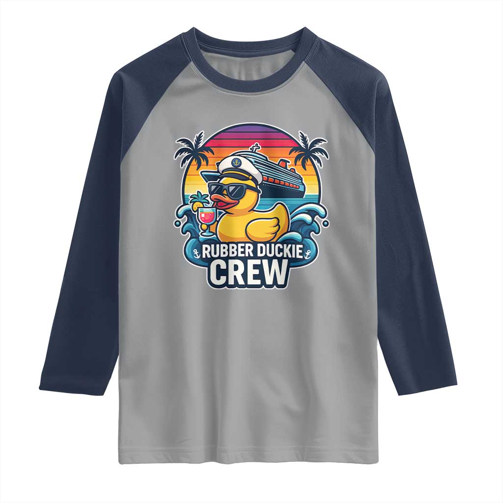 Funny Rubber Duckie Cruise Raglan Shirt - Wonder Print Shop