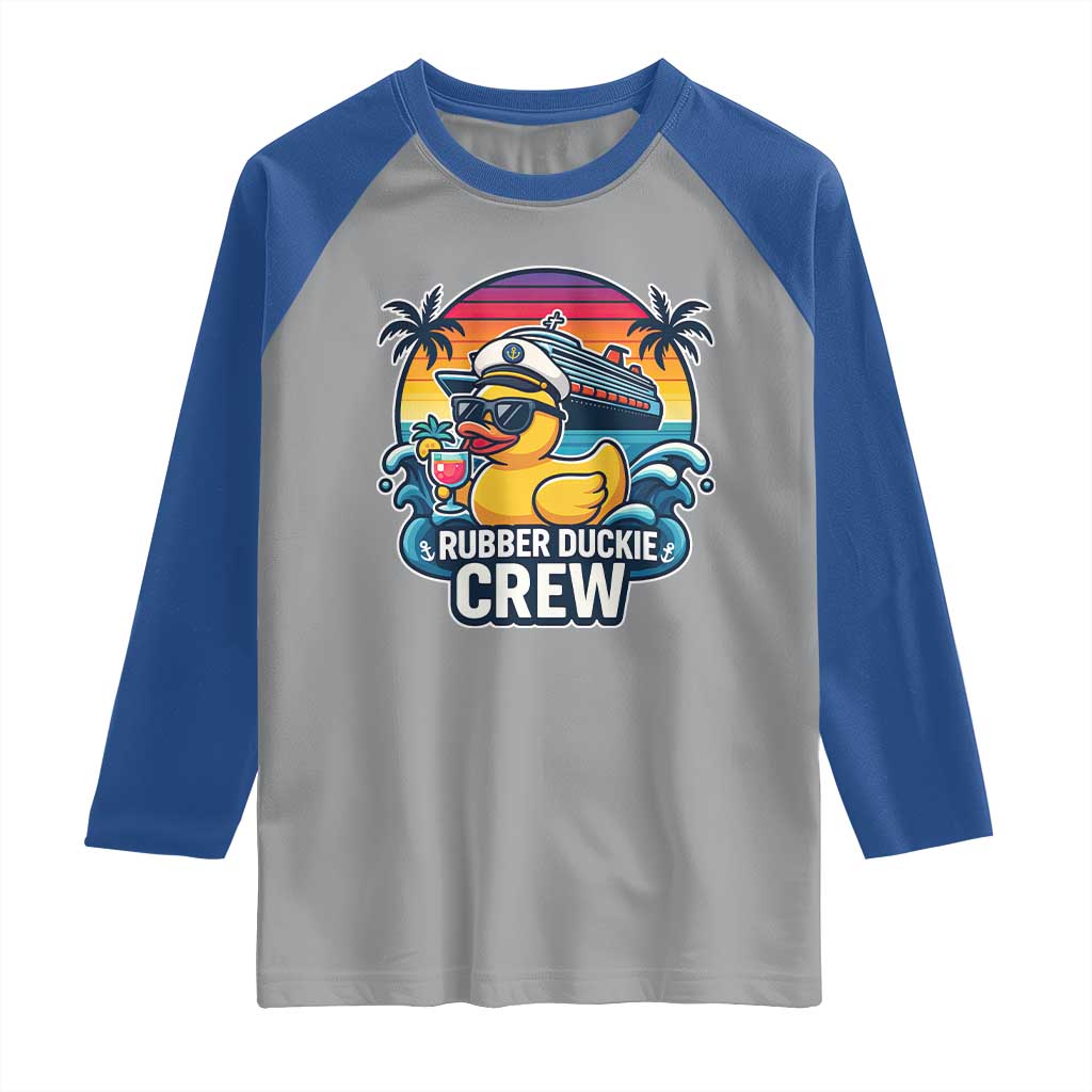 Funny Rubber Duckie Cruise Raglan Shirt - Wonder Print Shop