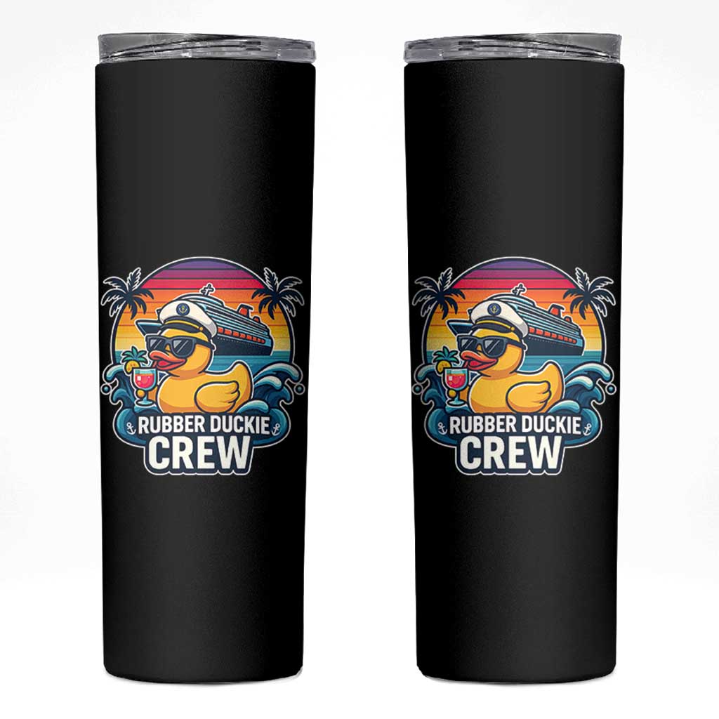 Funny Rubber Duckie Cruise Skinny Tumbler - Wonder Print Shop