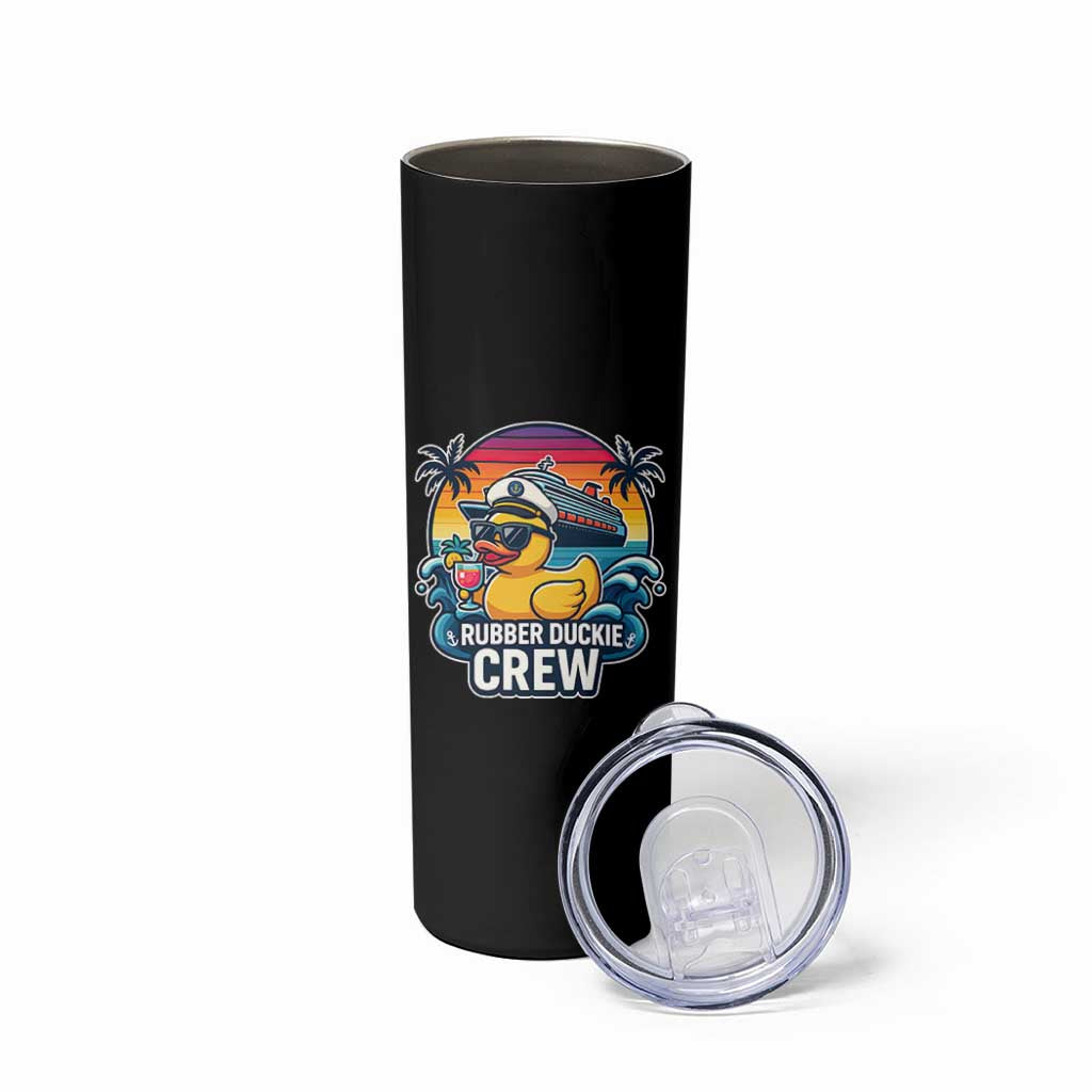 Funny Rubber Duckie Cruise Skinny Tumbler - Wonder Print Shop
