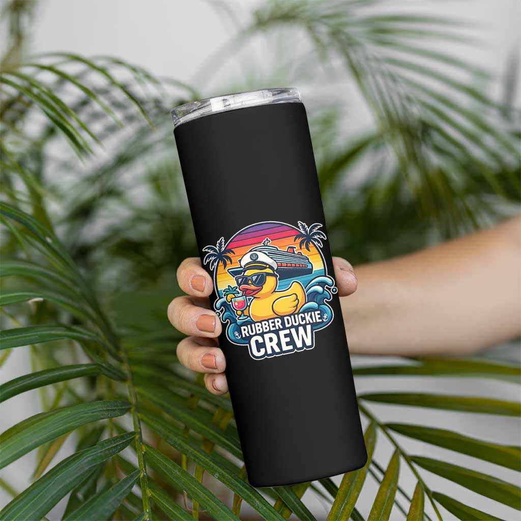 Funny Rubber Duckie Cruise Skinny Tumbler - Wonder Print Shop
