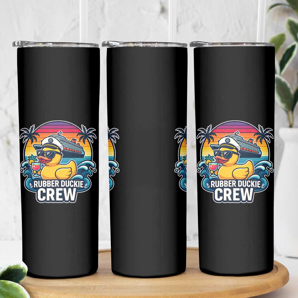Funny Rubber Duckie Cruise Skinny Tumbler - Wonder Print Shop