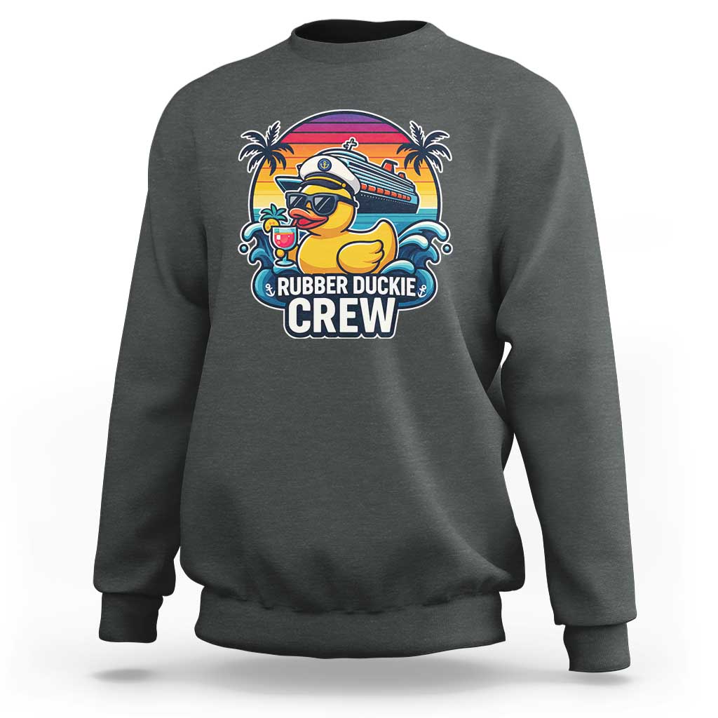 Funny Rubber Duckie Cruise Sweatshirt - Wonder Print Shop