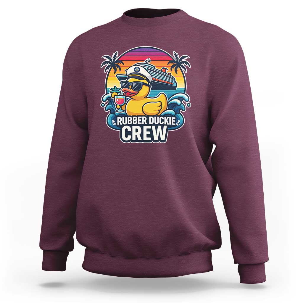 Funny Rubber Duckie Cruise Sweatshirt - Wonder Print Shop