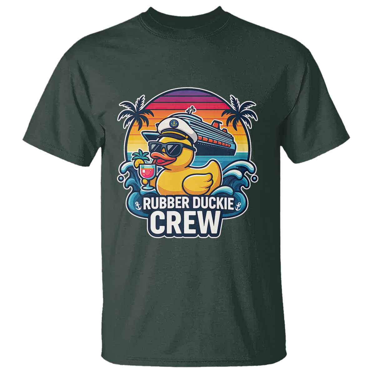 Funny Rubber Duckie Cruise T Shirt - Wonder Print Shop