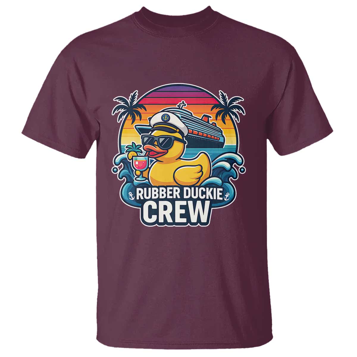 Funny Rubber Duckie Cruise T Shirt - Wonder Print Shop