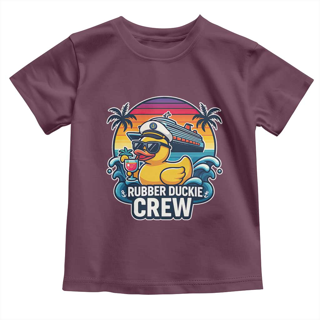 Funny Rubber Duckie Cruise Toddler T Shirt - Wonder Print Shop