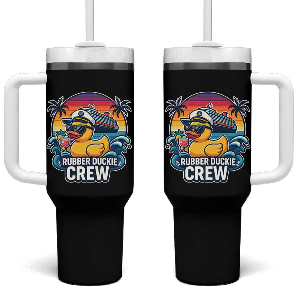 Funny Rubber Duckie Cruise Tumbler With Handle - Wonder Print Shop