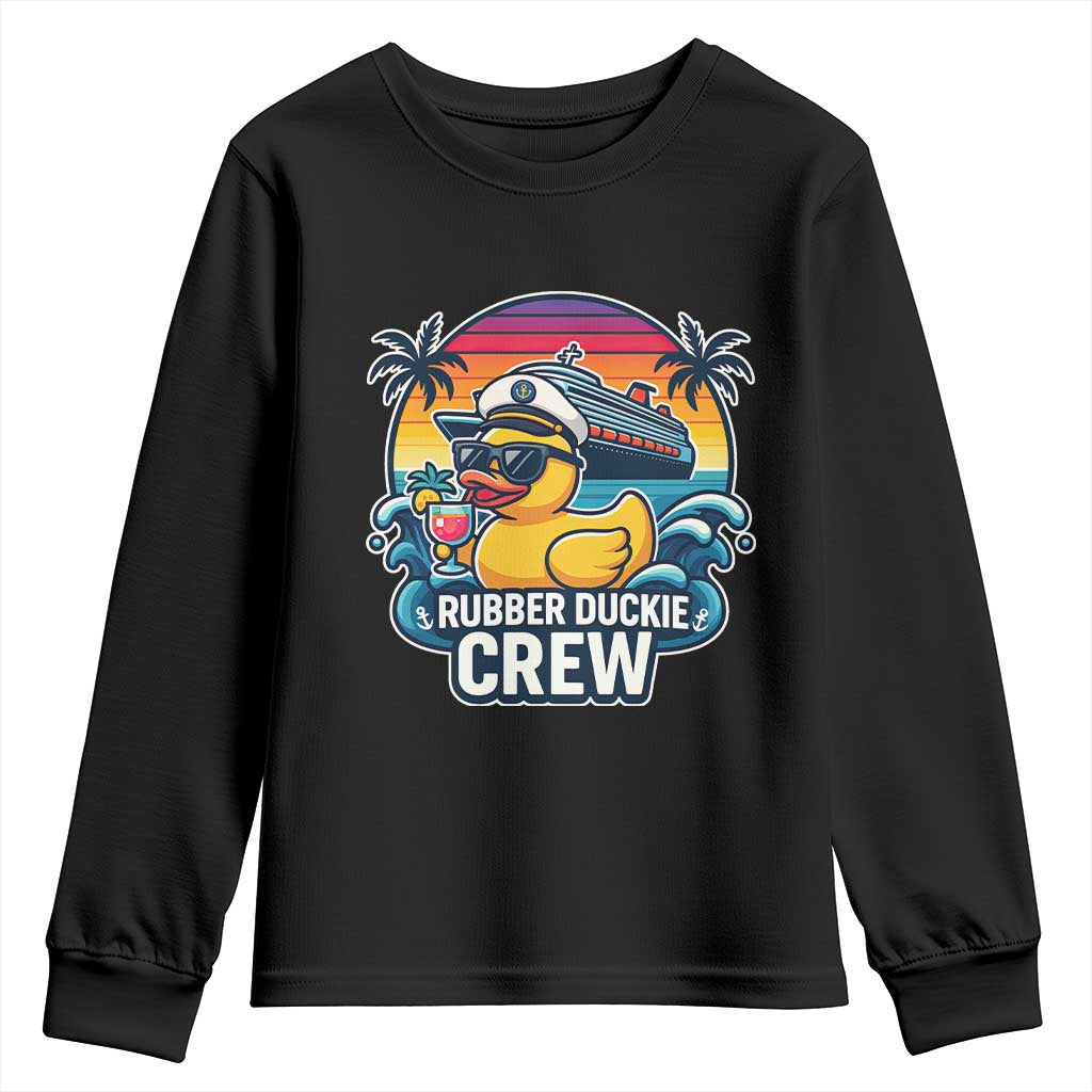 Funny Rubber Duckie Cruise Youth Sweatshirt - Wonder Print Shop