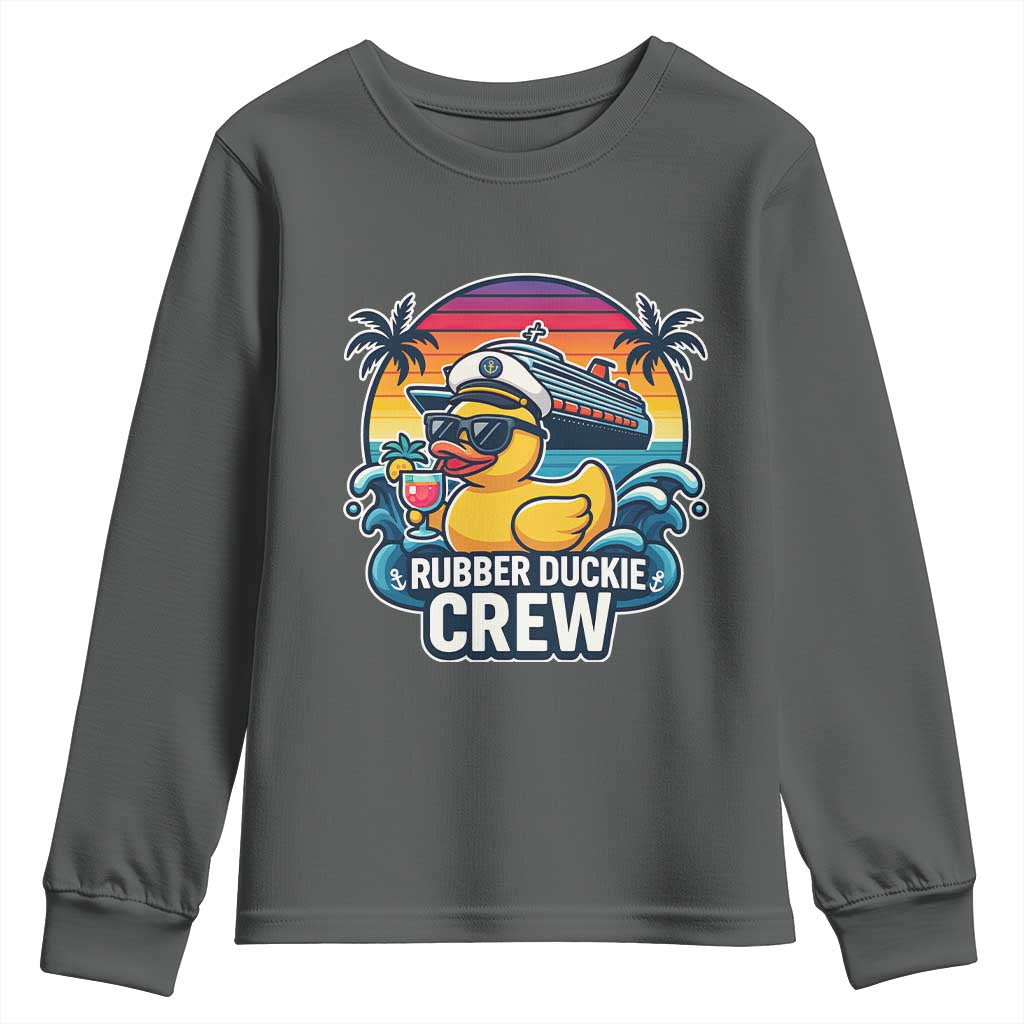Funny Rubber Duckie Cruise Youth Sweatshirt - Wonder Print Shop