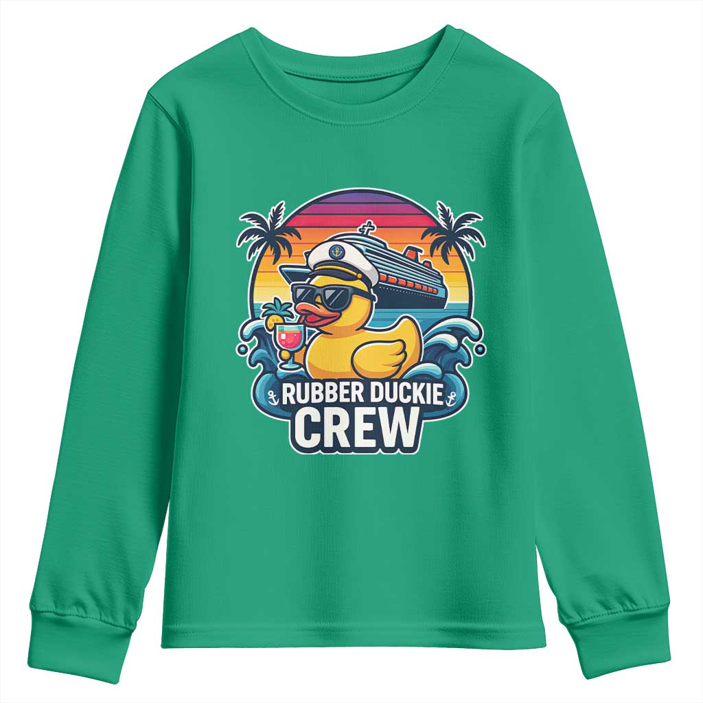 Funny Rubber Duckie Cruise Youth Sweatshirt - Wonder Print Shop