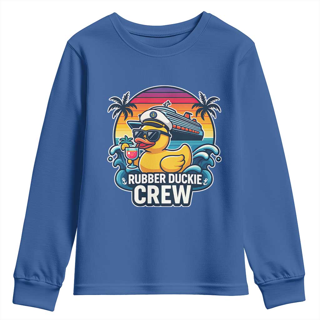 Funny Rubber Duckie Cruise Youth Sweatshirt - Wonder Print Shop