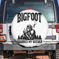 Bigfoot Grabbed My Wiener Spare Tire Cover Funny Sasquatch Camping - Wonder Print Shop