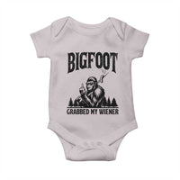 Bigfoot Grabbed My Wiener Baby Onesie Funny Sasquatch Camping - Wonder Print Shop