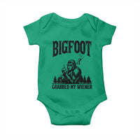 Bigfoot Grabbed My Wiener Baby Onesie Funny Sasquatch Camping - Wonder Print Shop