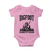 Bigfoot Grabbed My Wiener Baby Onesie Funny Sasquatch Camping - Wonder Print Shop