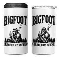 Bigfoot Grabbed My Wiener 4 in 1 Can Cooler Tumbler Funny Sasquatch Camping - Wonder Print Shop