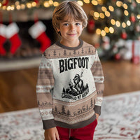 Bigfoot Grabbed My Wiener Ugly Christmas Sweater Funny Sasquatch Camping - Wonder Print Shop