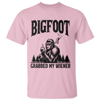 Bigfoot Grabbed My Wiener T Shirt Funny Sasquatch Camping - Wonder Print Shop