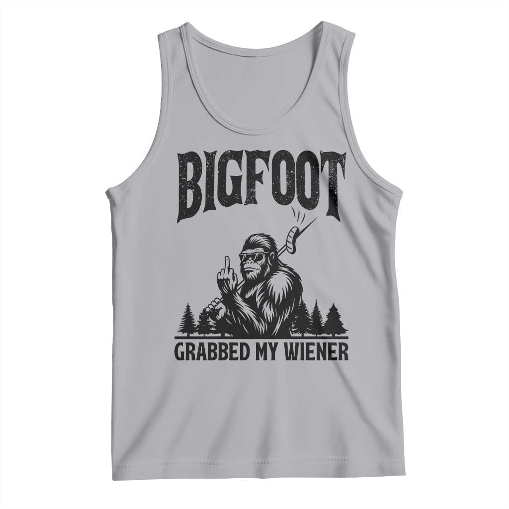 Bigfoot Grabbed My Wiener Tank Top Funny Sasquatch Camping - Wonder Print Shop