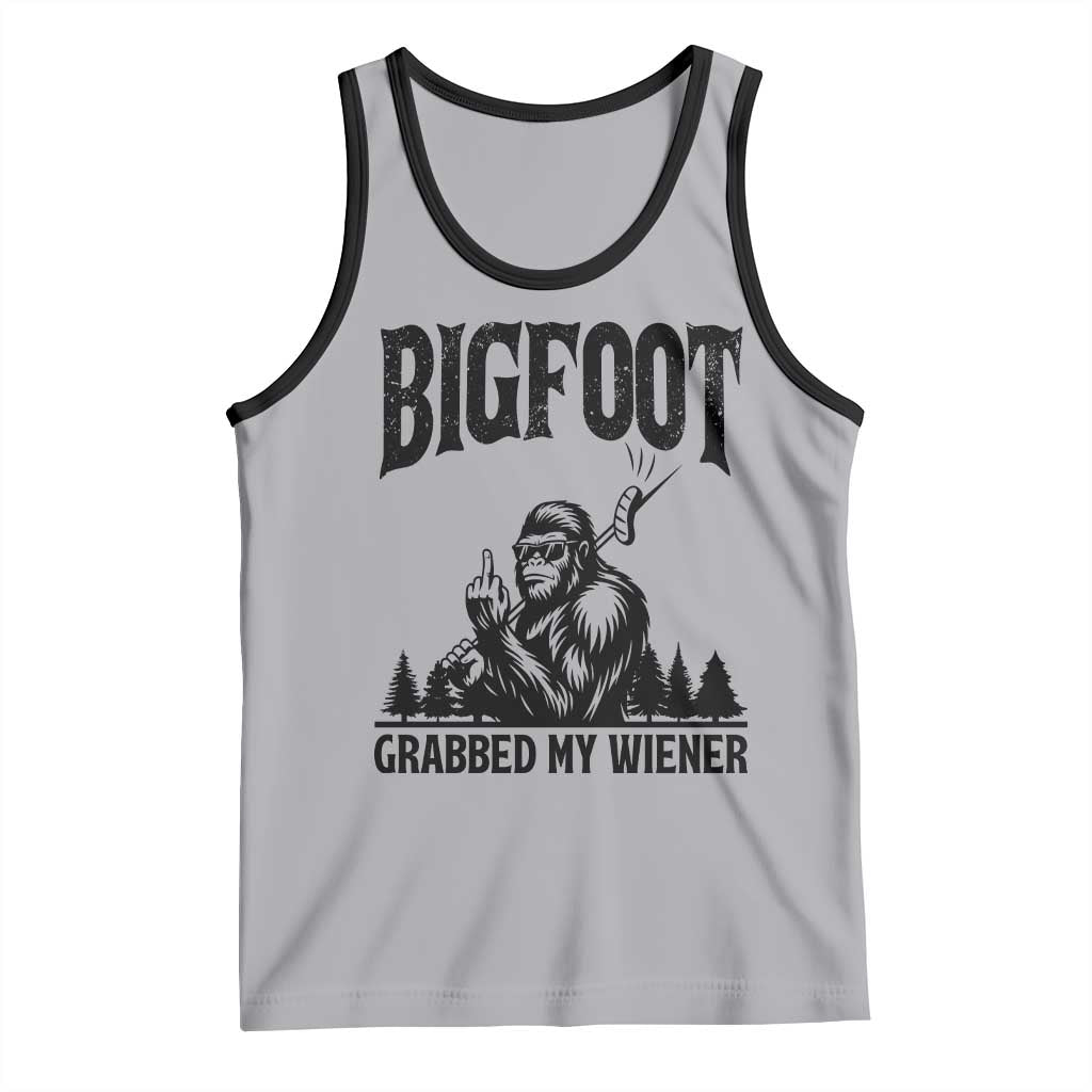 Bigfoot Grabbed My Wiener Tank Top Funny Sasquatch Camping - Wonder Print Shop