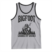Bigfoot Grabbed My Wiener Tank Top Funny Sasquatch Camping - Wonder Print Shop