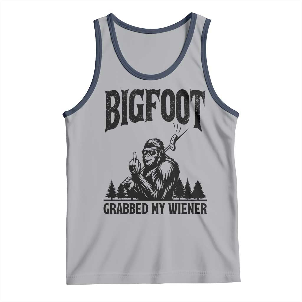 Bigfoot Grabbed My Wiener Tank Top Funny Sasquatch Camping - Wonder Print Shop